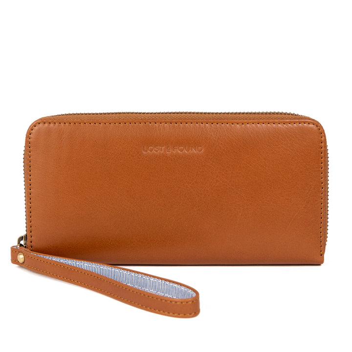 Big Zip Around Wallet Caramel