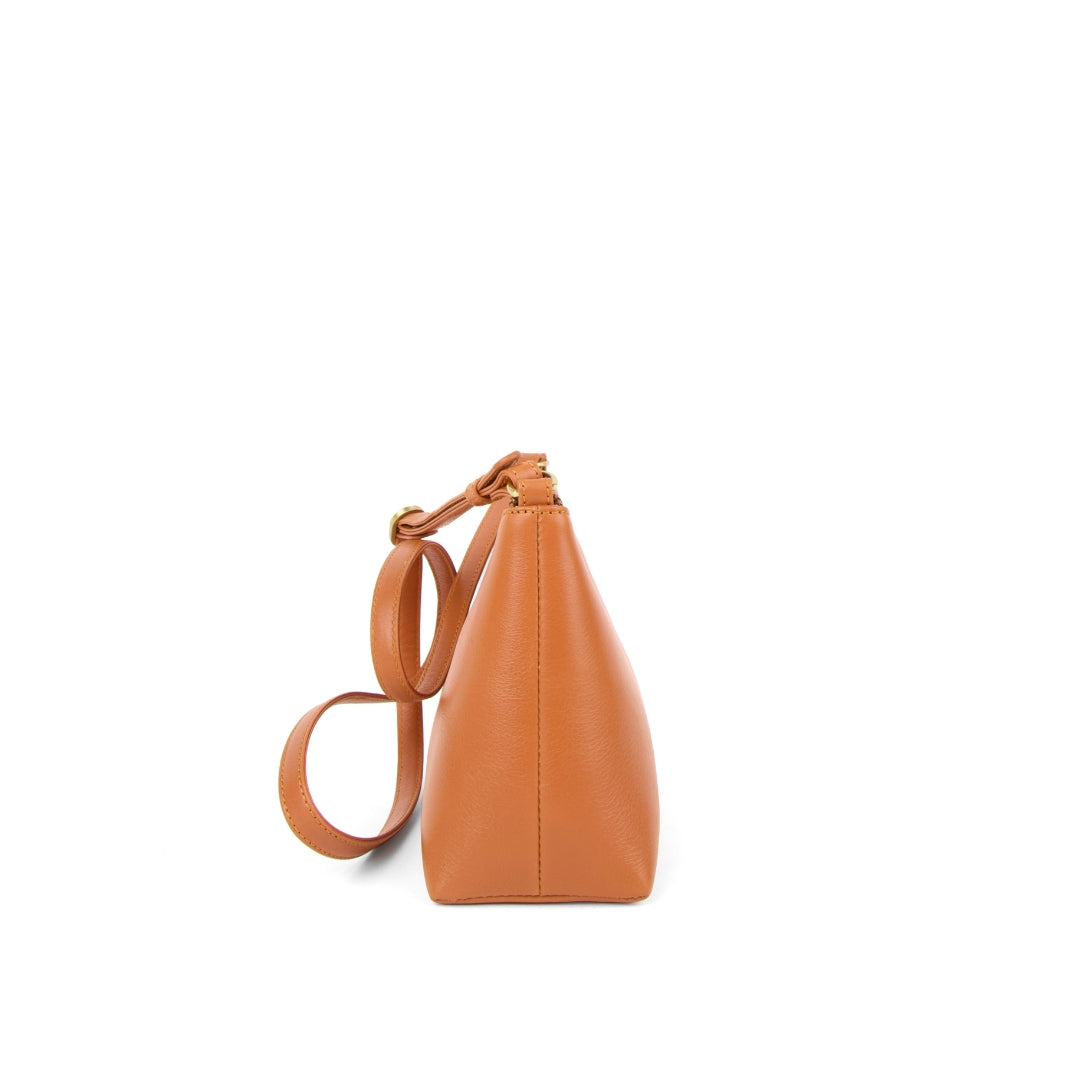 Easy Bag Tasche in Caramel braun Seitenansicht