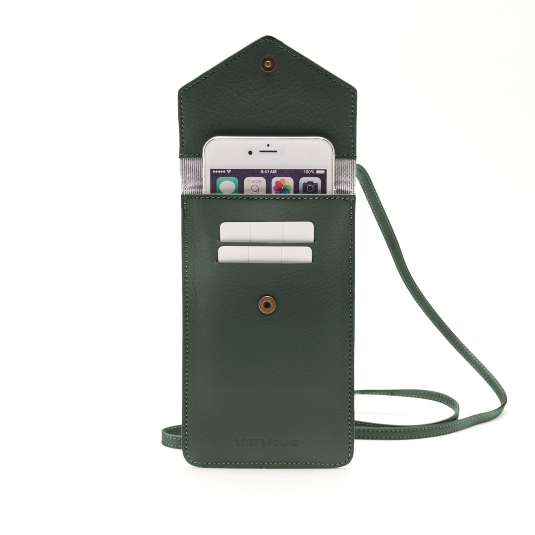 Phone Bag with Zip Pocket Forest