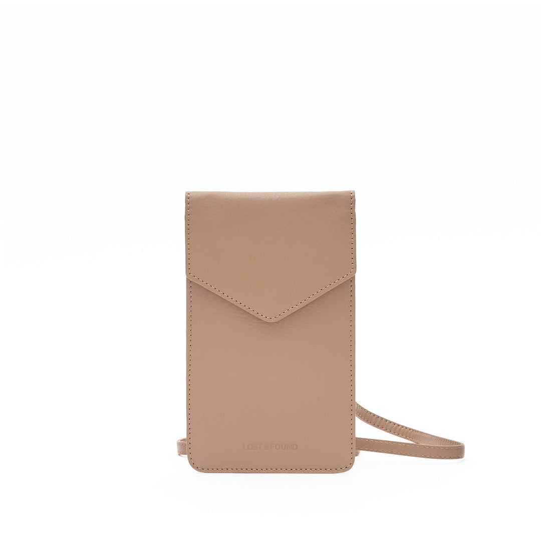 Phone Bag with Zip Pocket Sand