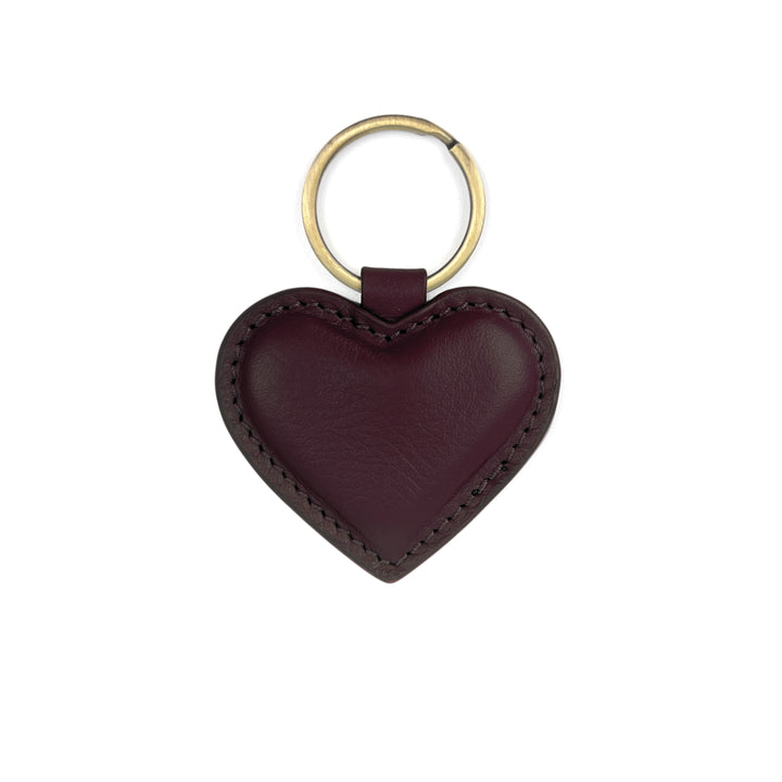 Keyring Heart Plum