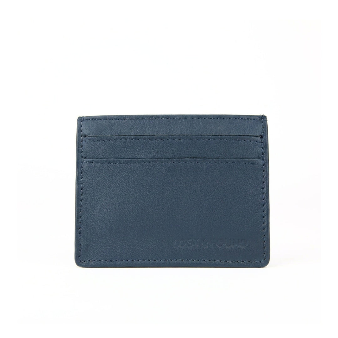 Mini Portemonnaie in Denim Blau Ansicht Rückseite