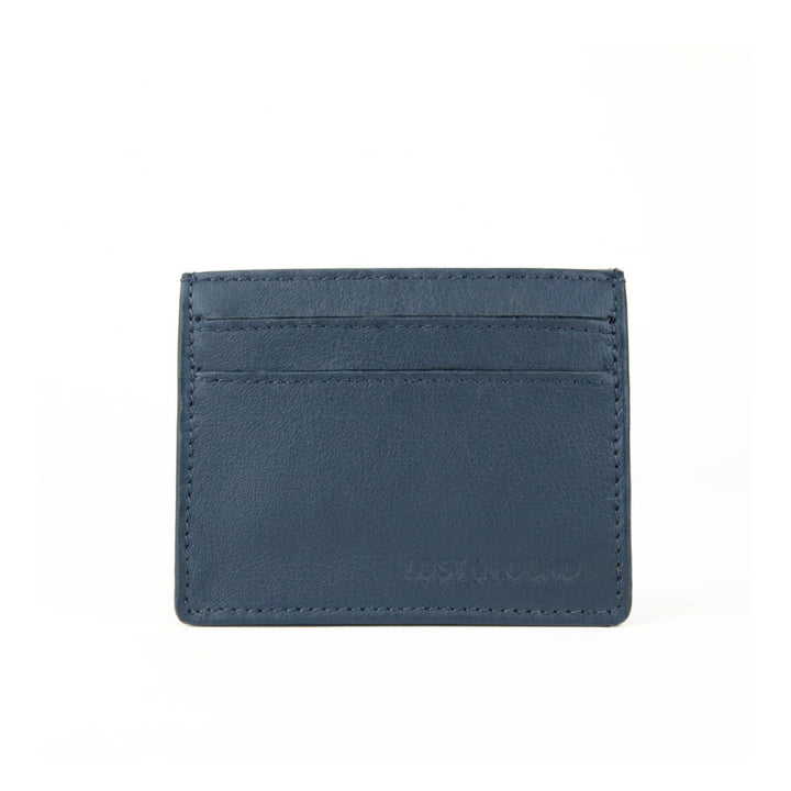 Mini Portemonnaie in Denim Blau Ansicht Rückseite
