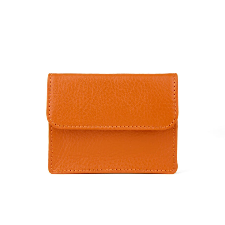 Mini Portemonnaie in Papaya Orange Frontansicht