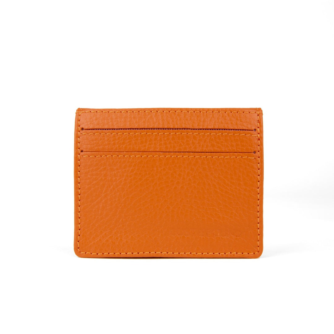 Mini Portemonnaie in Papaya Orange Ansicht Rückseite