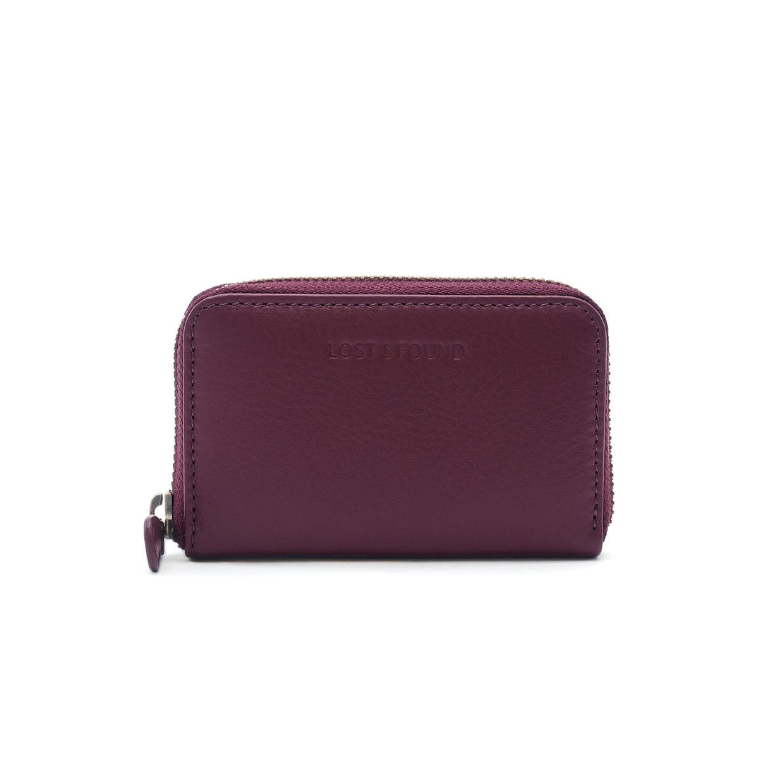 Mini Reissverschluss Portemonnaie Cherry -  Front