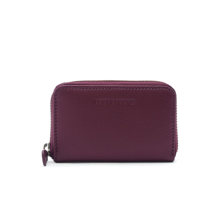 Mini Reissverschluss Portemonnaie Cherry -  Front