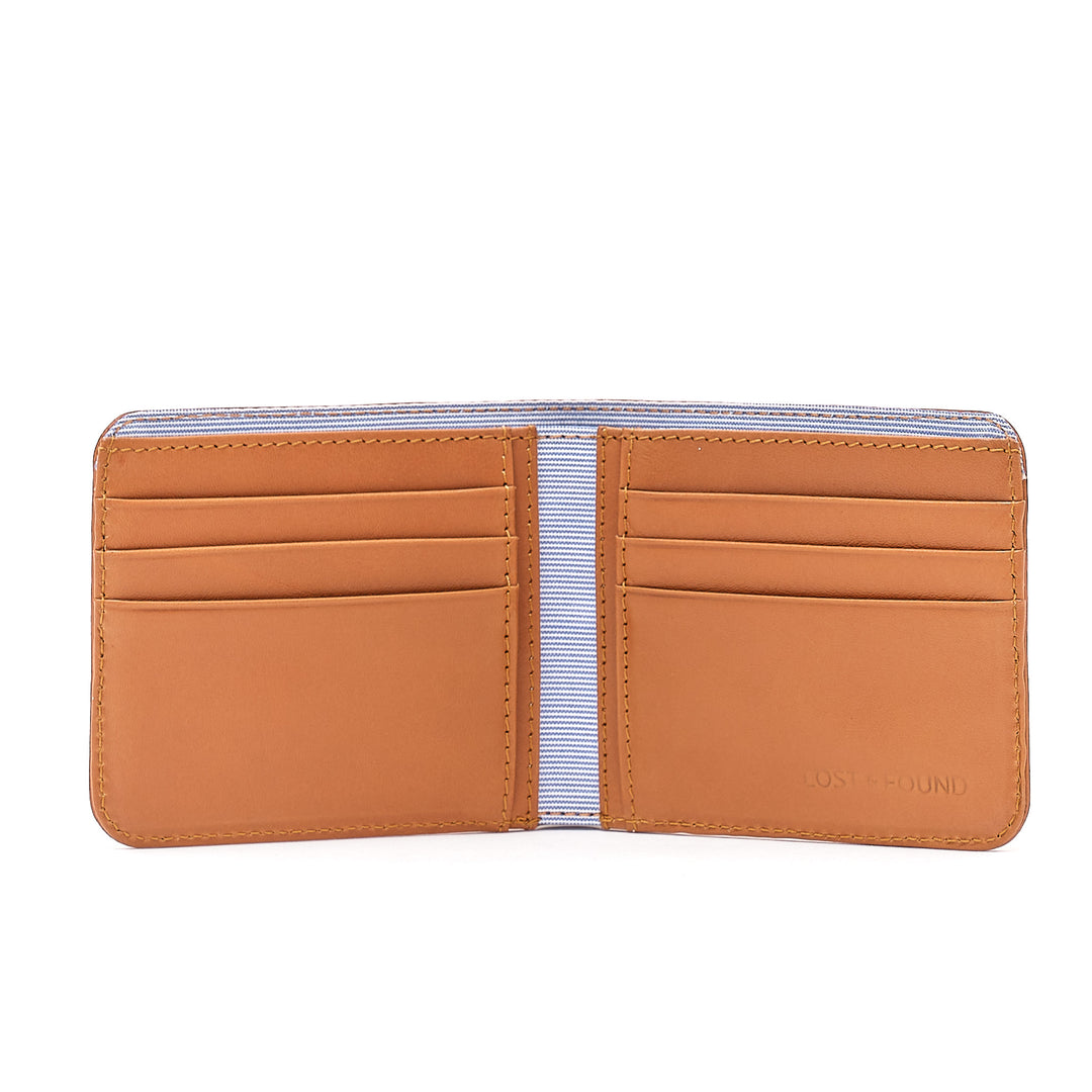 Portemonnaie mit Reissverschlussfach Caramel