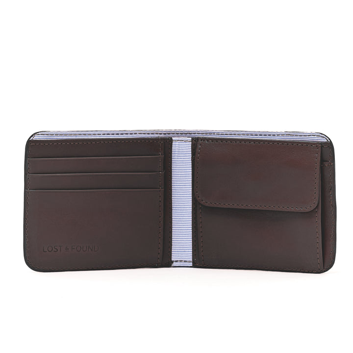 Bifold Wallet with Coin Pocket Chocolate