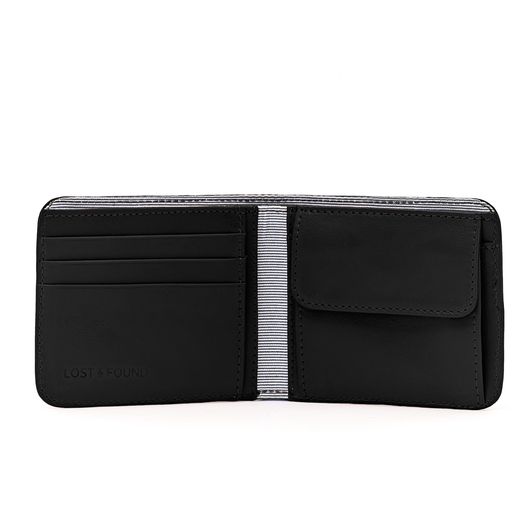 Portefeuille avec poche monnaie Black