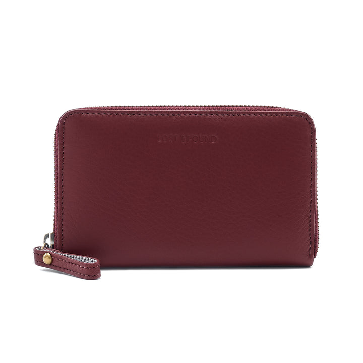 Medium Zip Around Wallet Berry