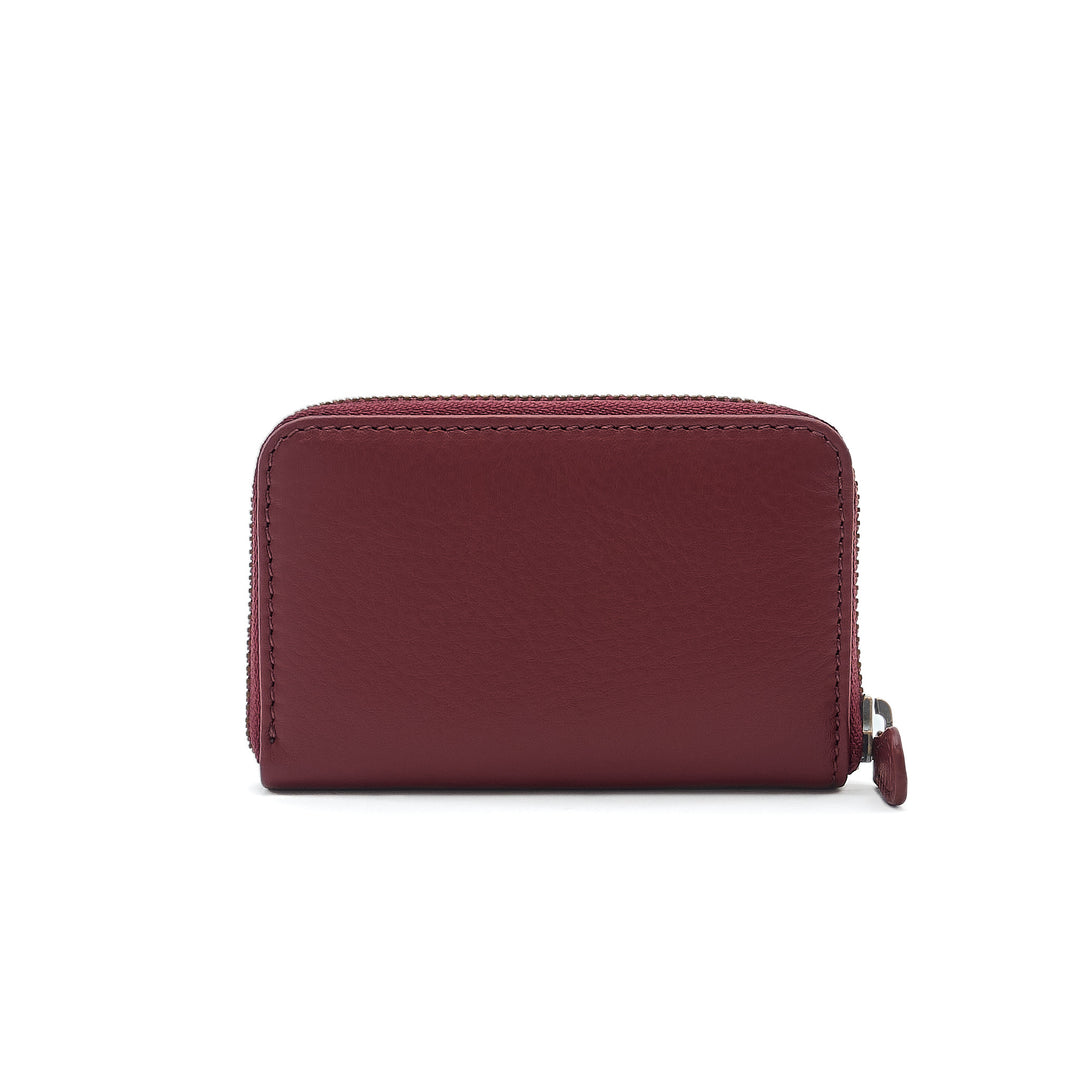 Mini Zip Around Wallet Berry