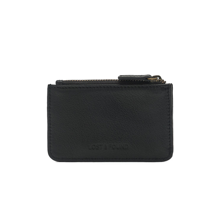 Zip Card Holder Small Black