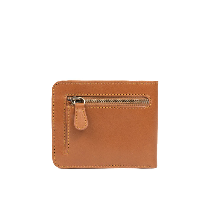 Bifold Wallet with Zip Pocket Caramel