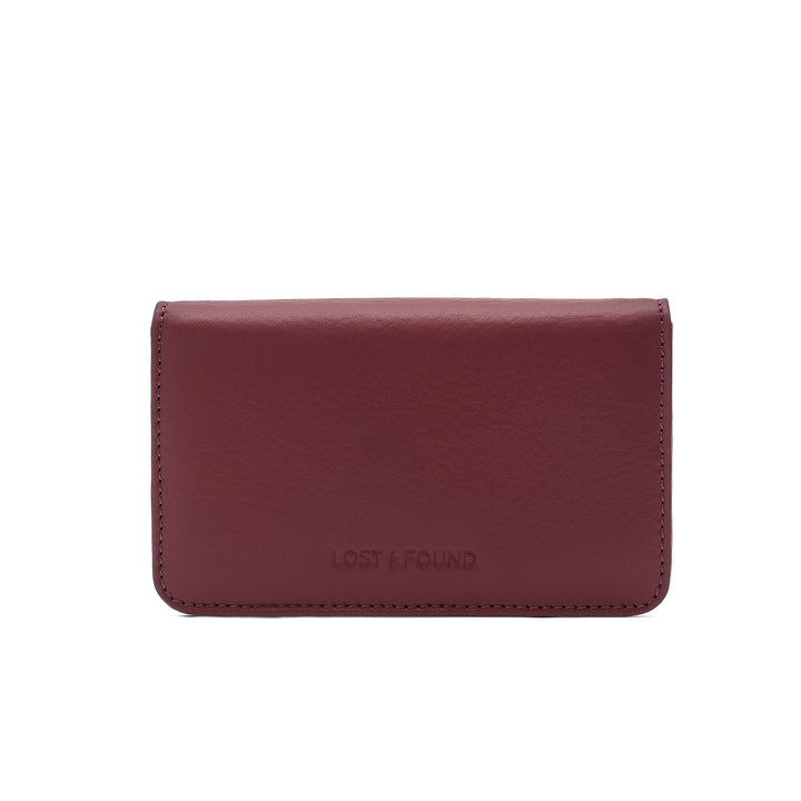 Slim wallet small berry