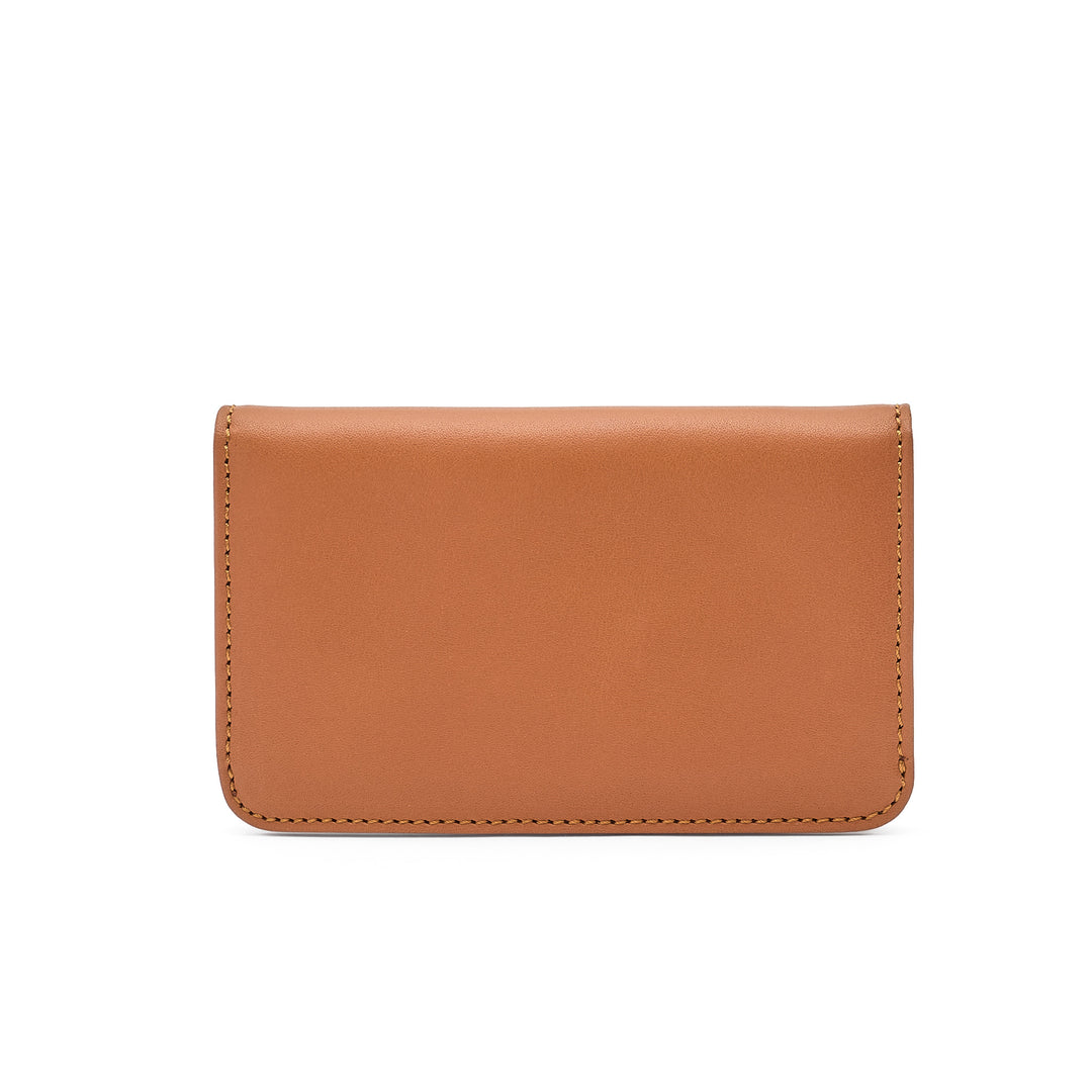 Slim wallet small caramel