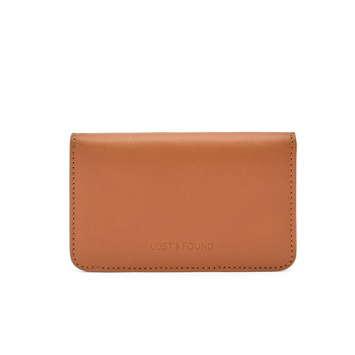 Portefeuille slim petit caramel