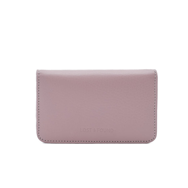 Slim wallet small mauve