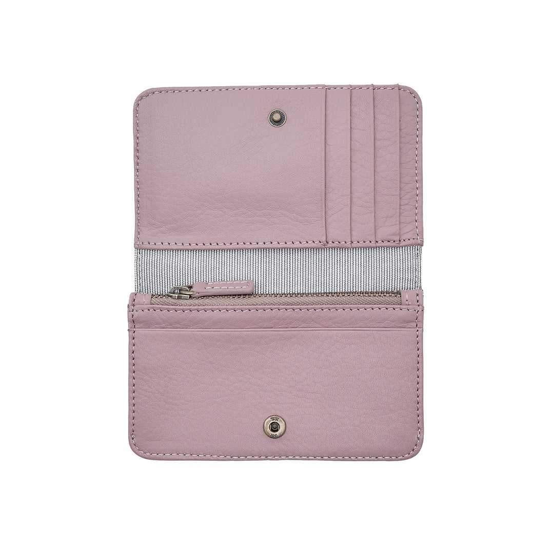 Slim wallet small mauve