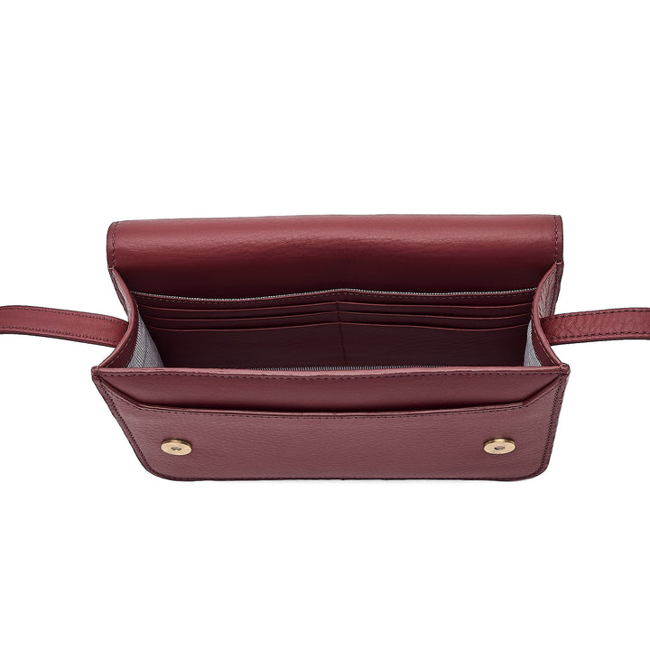 Crossbody Bag Compact Berry