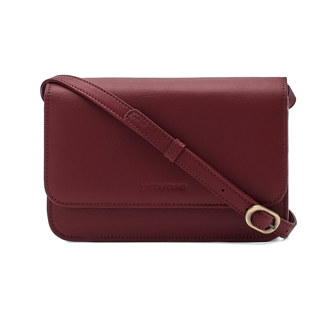 Crossbody Bag Compact Berry