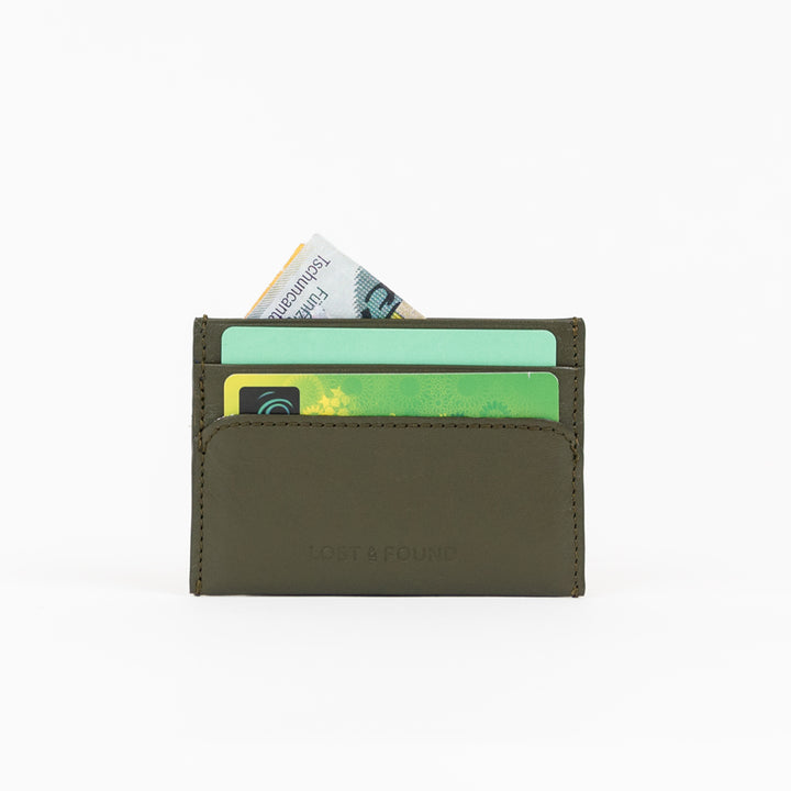 Kreditkartenhalter Olive