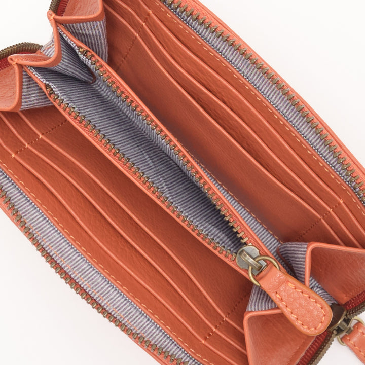 Medium Zip Around Wallet Terracotta