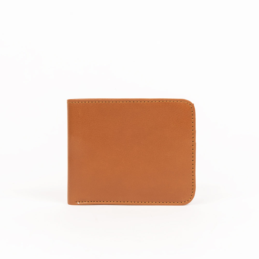 Bifold Wallet with Zip Pocket Caramel