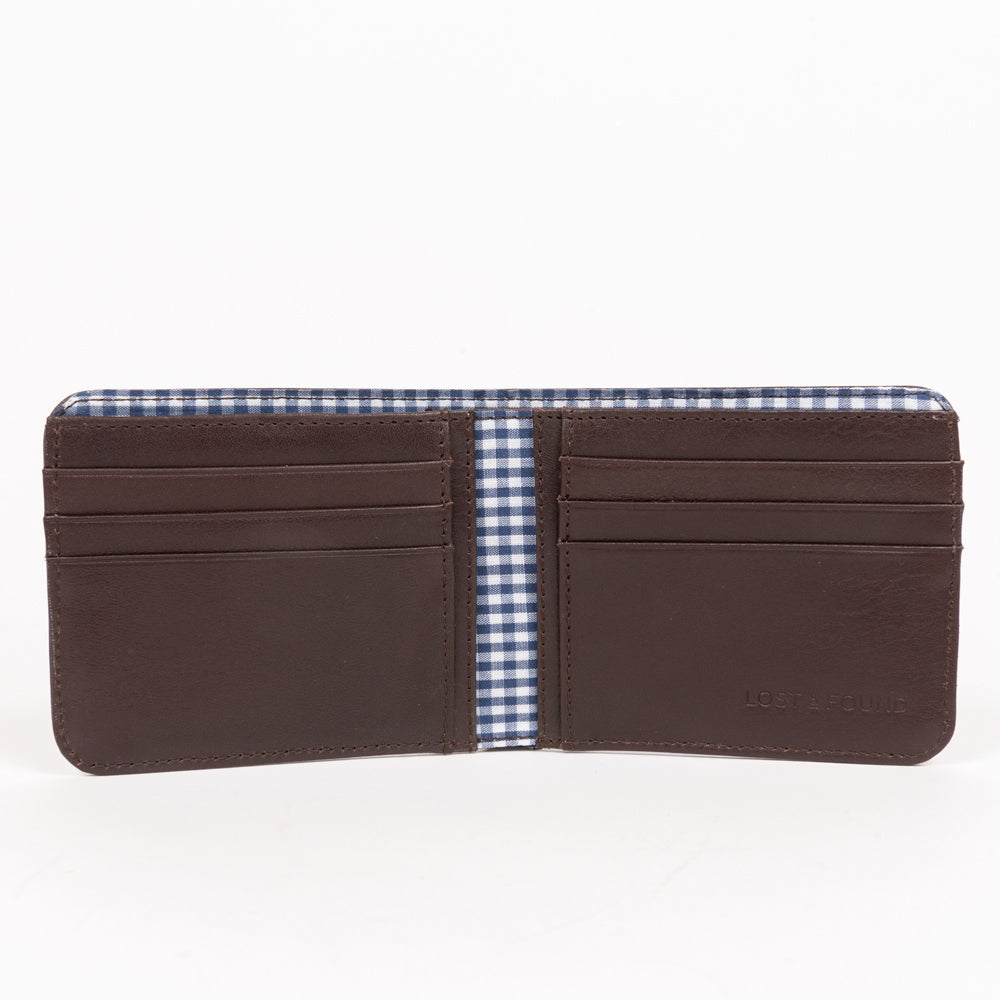 Bifold Wallet with Zip Pocket Chocolate
