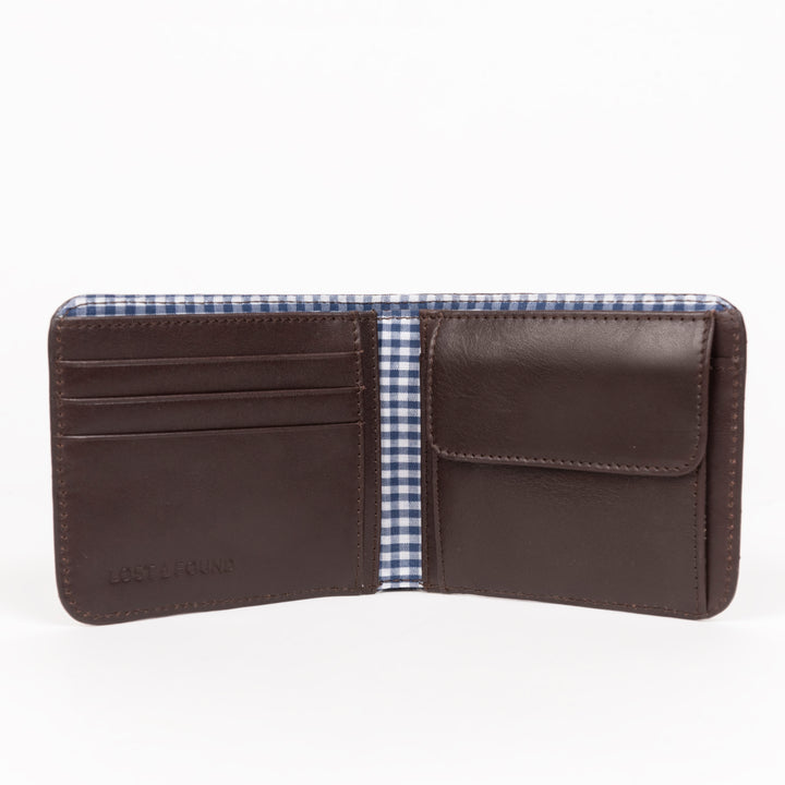 Bifold Wallet with Coin Pocket Chocolate