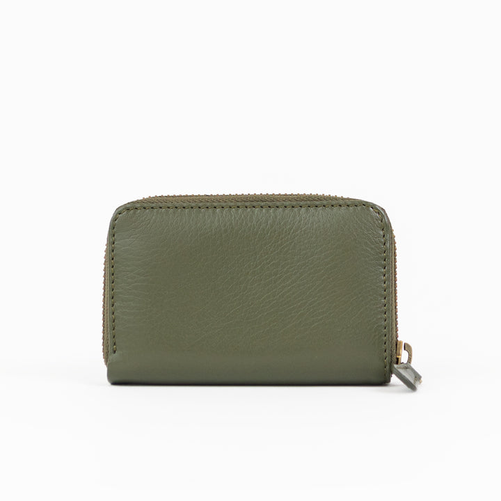 Mini Zip Around Wallet Olive