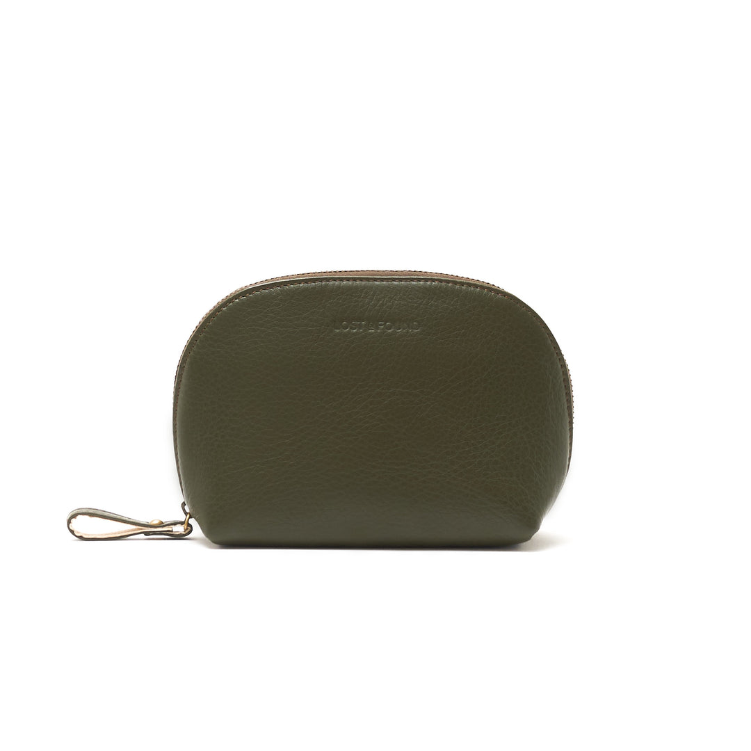 Cosmetic case small olive