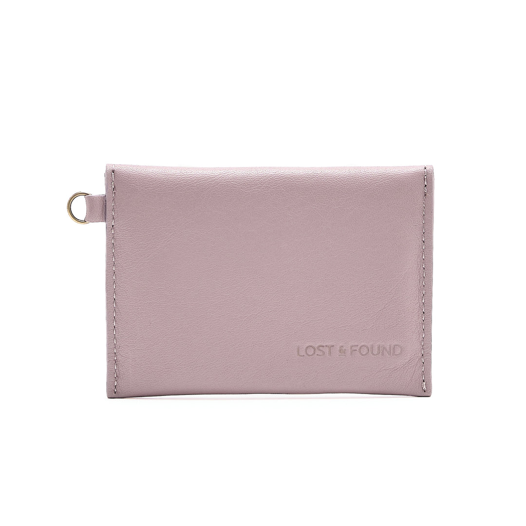 Envelope Card Case with Ring Mauve