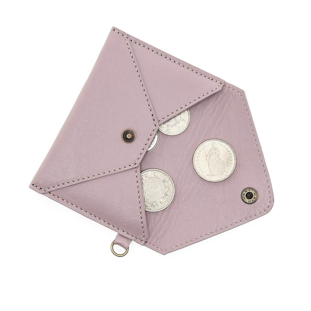 Envelope Card Case with Ring Maauve