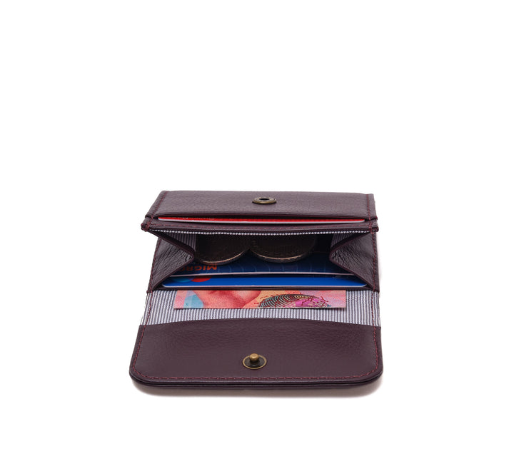 Folded Wallet Small Plum