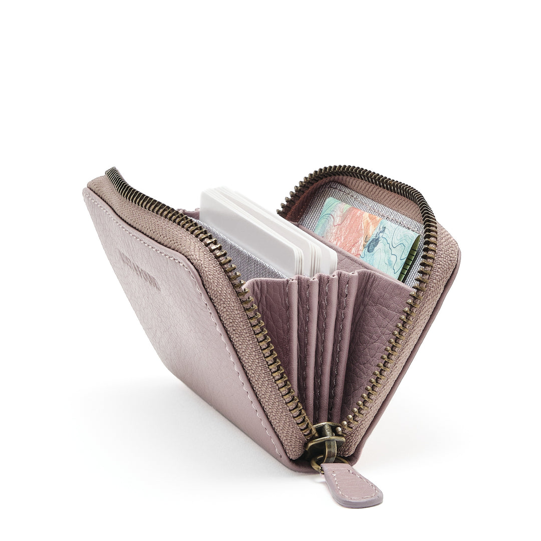 Mini Zip Around Wallet Mauve