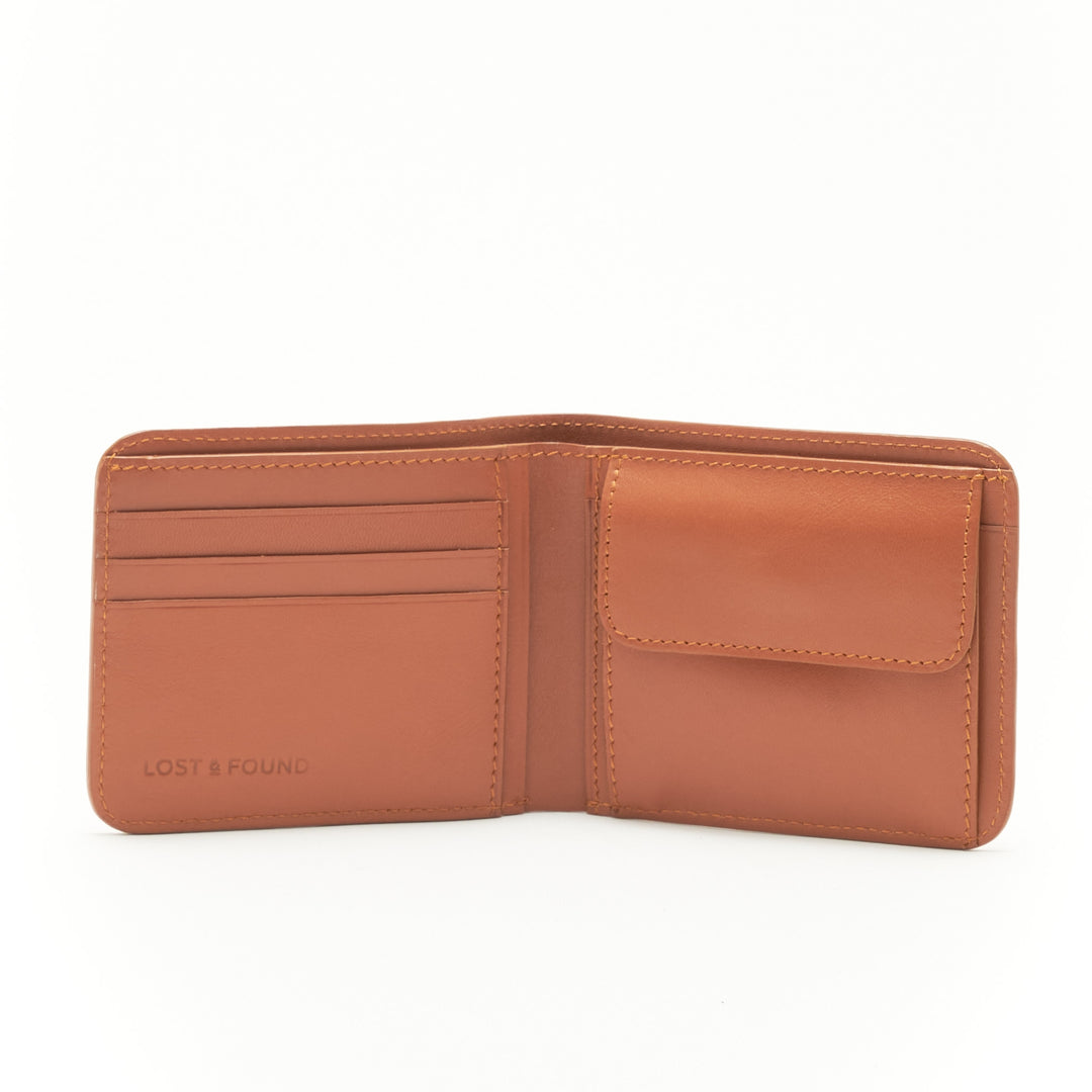 Bifold Wallet Pure with Coin Pocket Caramel